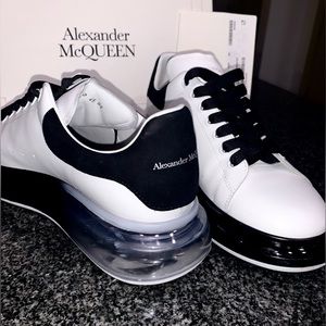 Alexander McQueen LARRY Sneakers White| Blk | Transparent